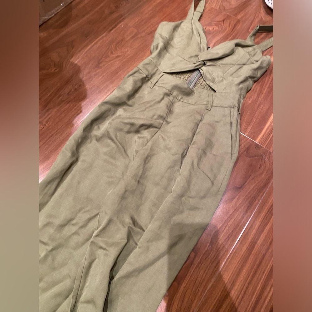 Tularosa / Kimi jumpsuit in green cutout army green small - Picture 5 of 6